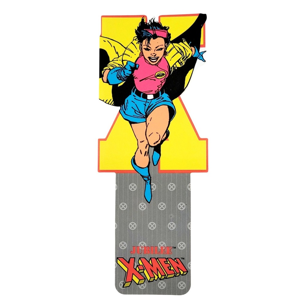 Vintage 90s X-Men Jubilee Bookmark die-cut Marvel Girl USA 1994 Antioch KS 32387